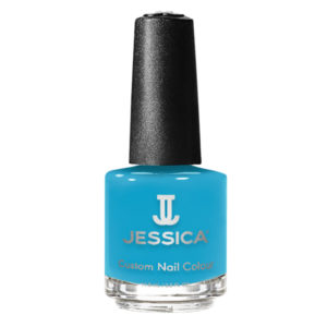 jessica blazing blue nail polish