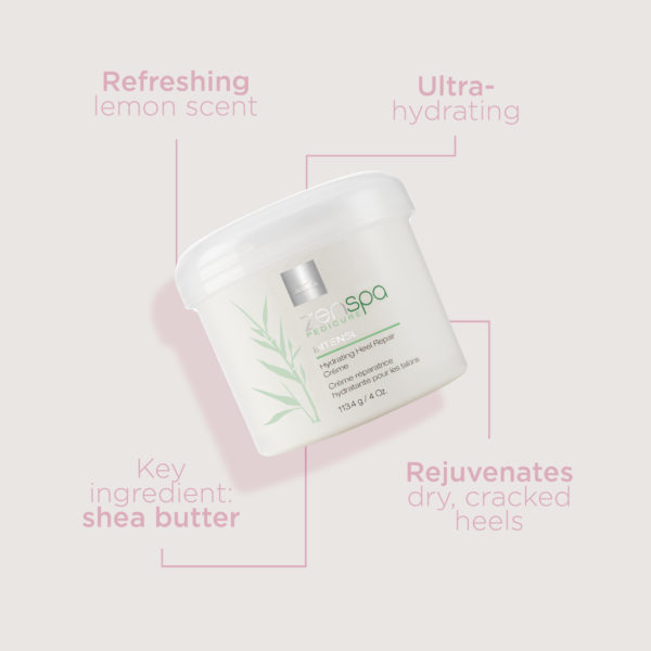 Hydrating Heel Repair Creme infographic
