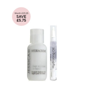 Hand Care Duo product shot with price roundel